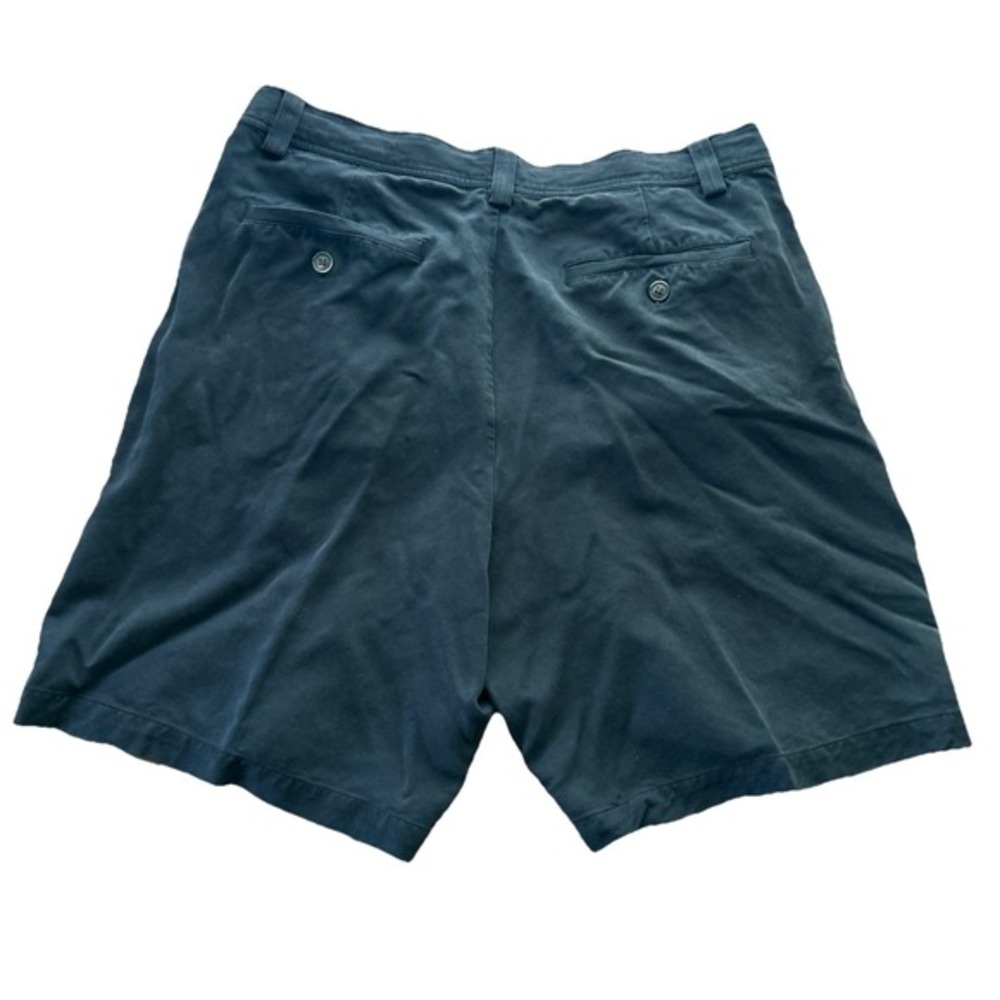 Tommy Bahama Relax Men's Size 33 Black 100% Silk Chino‎ Shorts 8" Inseam EUC - Picture 2 of 4